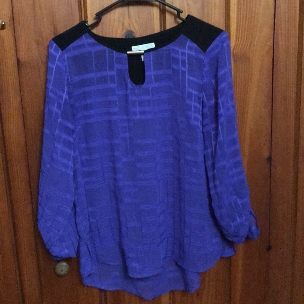 Dana Buchanon Sheer Rollup Long Sleeve